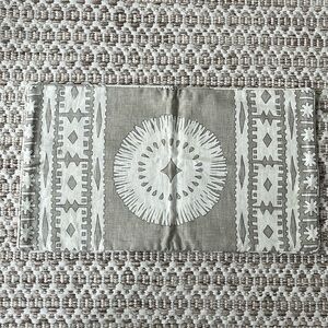 Custom Schumacher Designer Pillow Cover Tan and Cream (New)